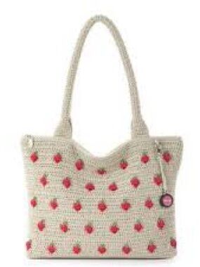 The Sak Strawberry Crochet large Tote